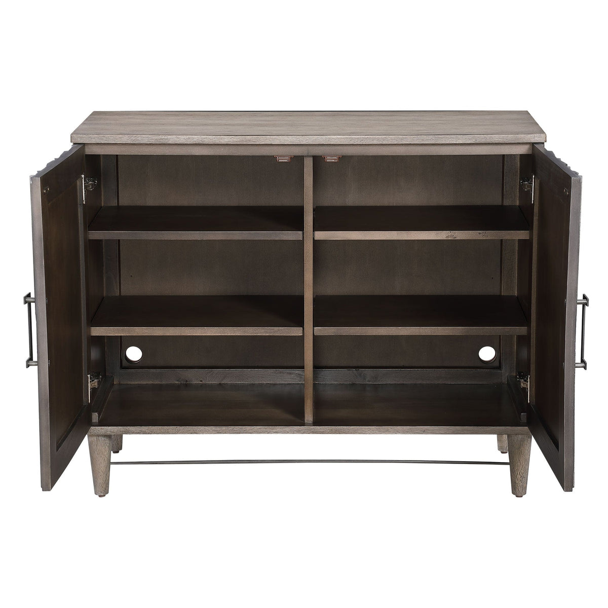 Uttermost Living Shield Gray Oak 2 Door Cabinet House of Isabella UK