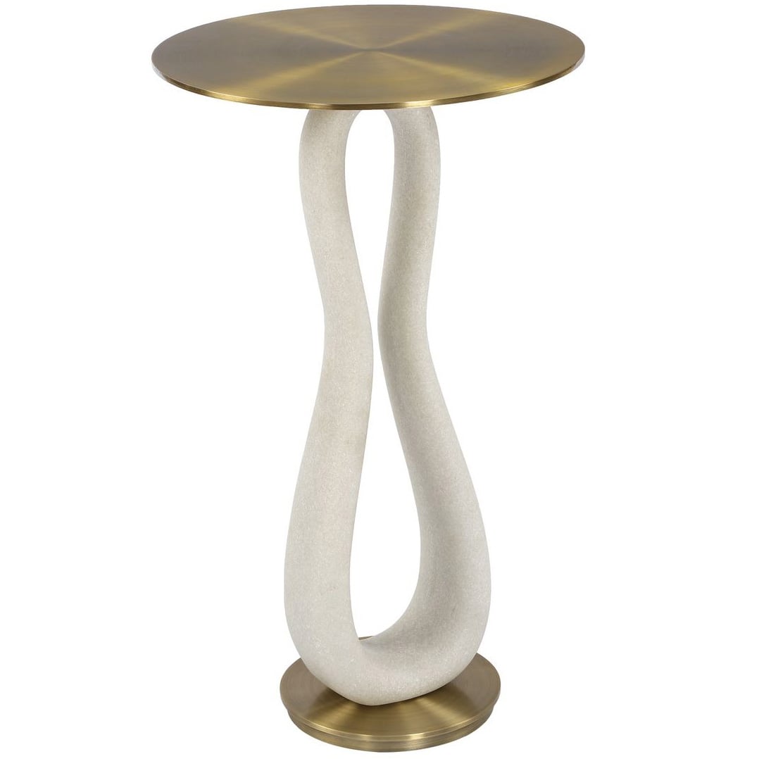 Uttermost Living Sonia Modern Accent Table in Brass House of Isabella UK