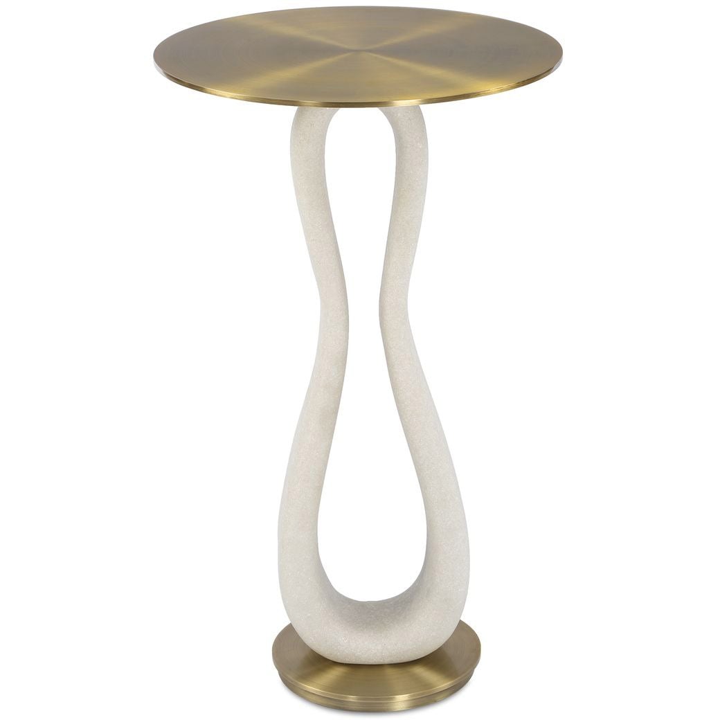 Uttermost Living Sonia Modern Accent Table in Brass House of Isabella UK