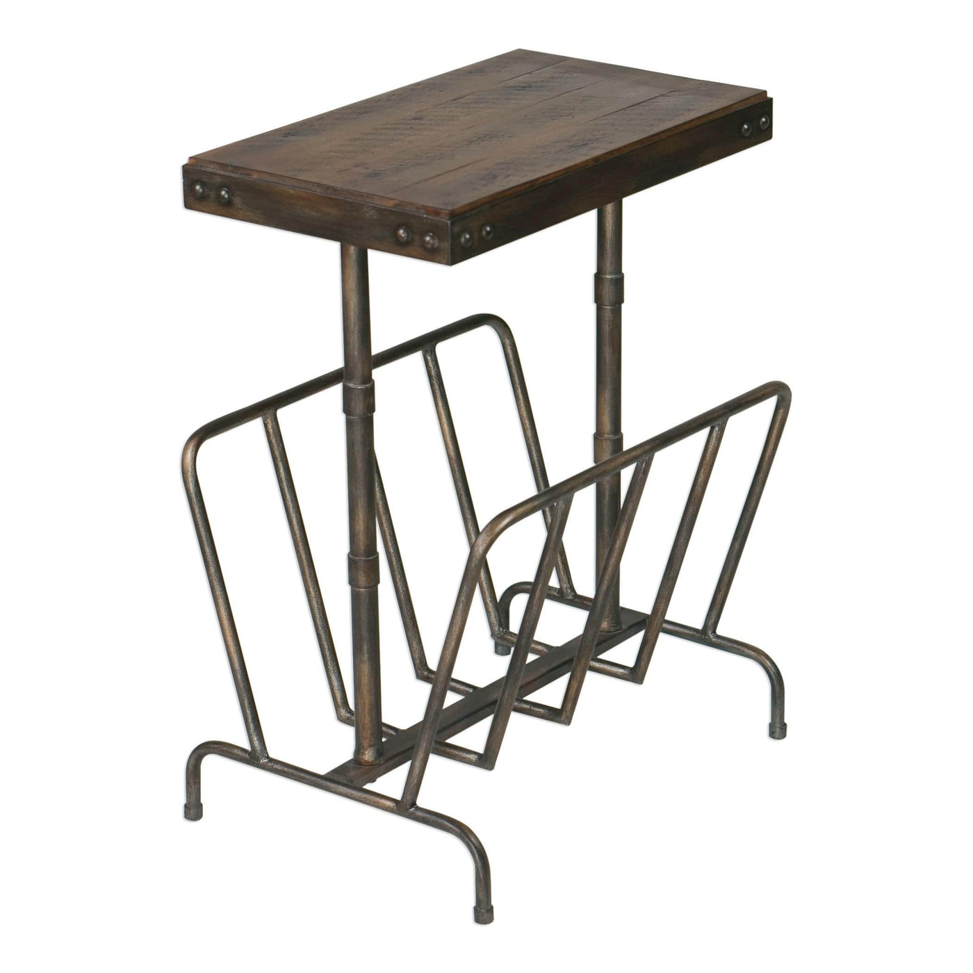 Uttermost Living Sonora Industrial Magazine Accent Table House of Isabella UK