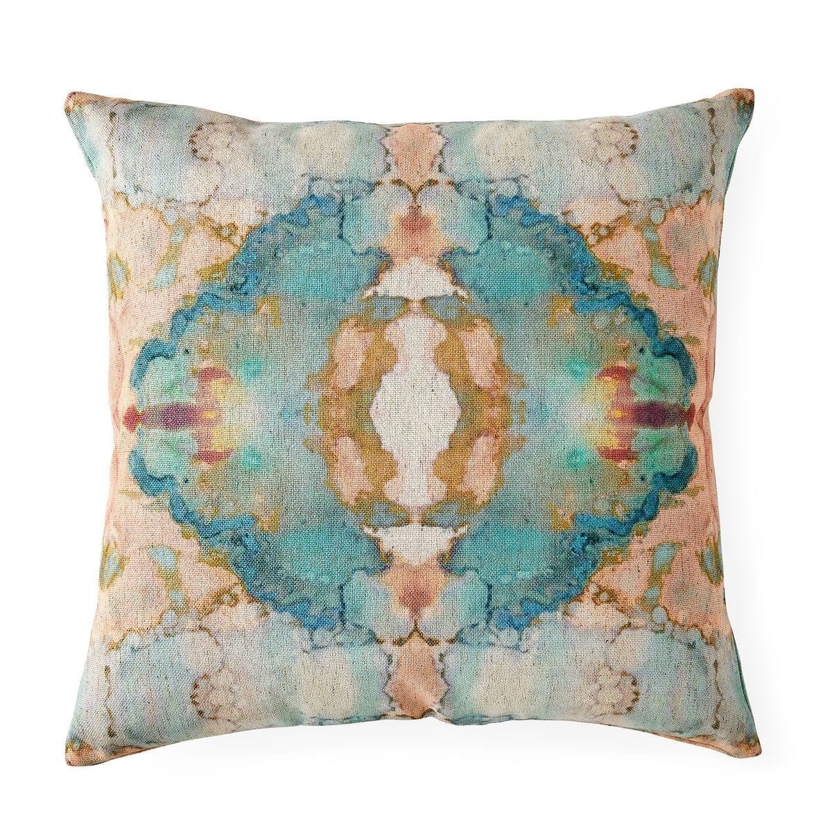 Uttermost Living Spectrum Cushion in Blush and Aqua House of Isabella UK