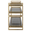 Uttermost Living Stacked Up Grey Glass Console Table House of Isabella UK