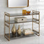 Uttermost Living Stacked Up Grey Glass Console Table House of Isabella UK