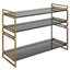 Uttermost Living Stacked Up Grey Glass Console Table House of Isabella UK
