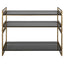 Uttermost Living Stacked Up Grey Glass Console Table House of Isabella UK