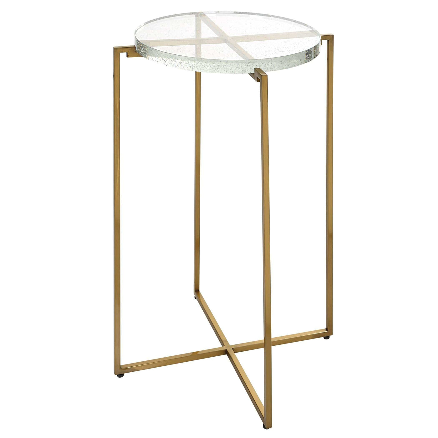 Uttermost Living Star-crossed Glass Accent Table House of Isabella UK