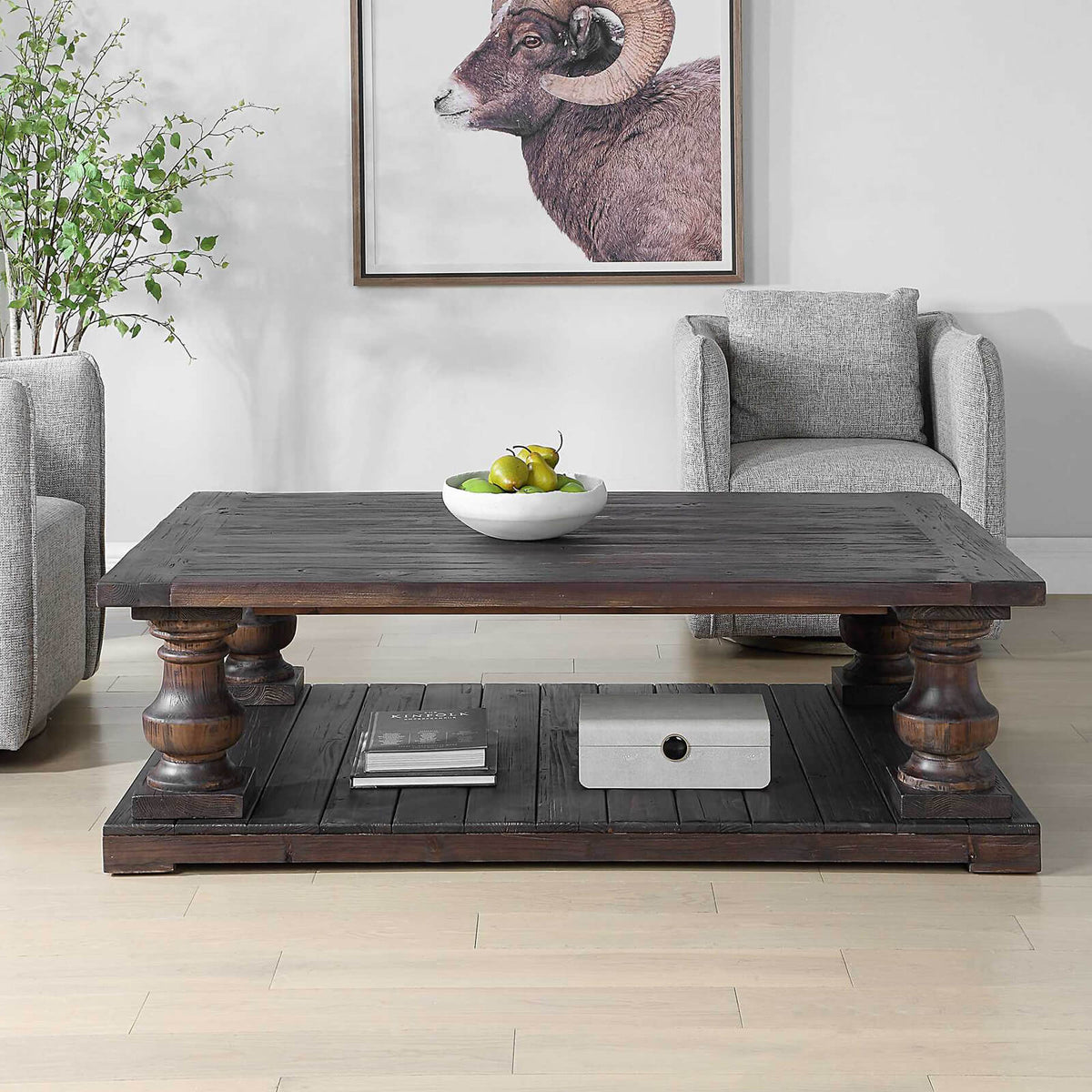 Uttermost Living Stratford Coffee Table in Walnut House of Isabella UK