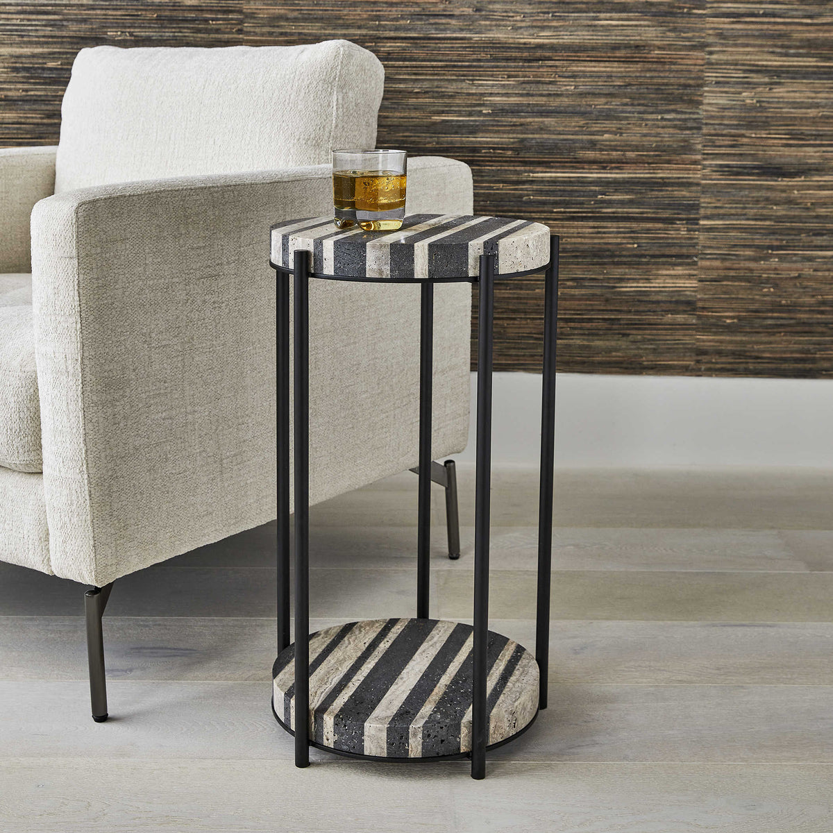 Uttermost Living Strie Accent Table House of Isabella UK