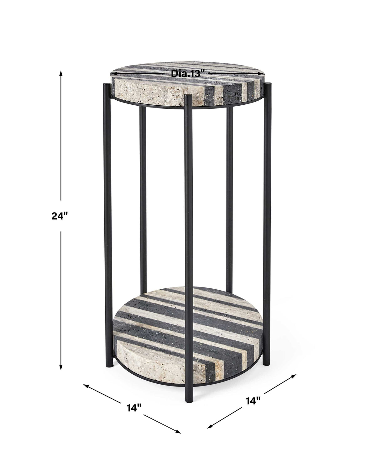 Uttermost Living Strie Accent Table House of Isabella UK
