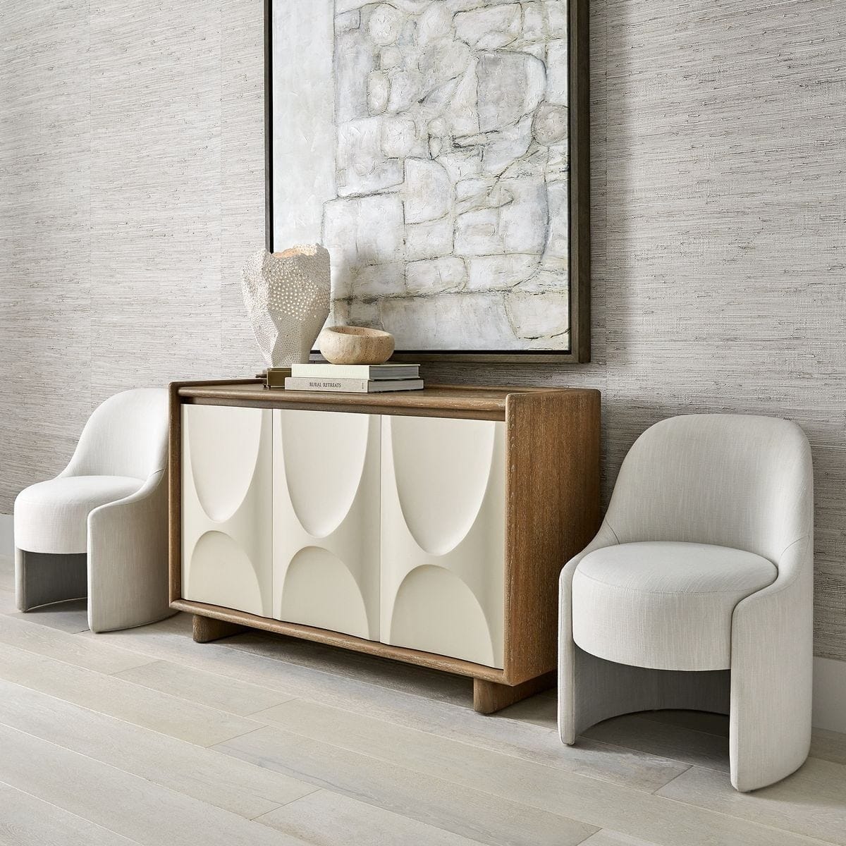 Uttermost Living Swoosh 3 Door Cabinet House of Isabella UK