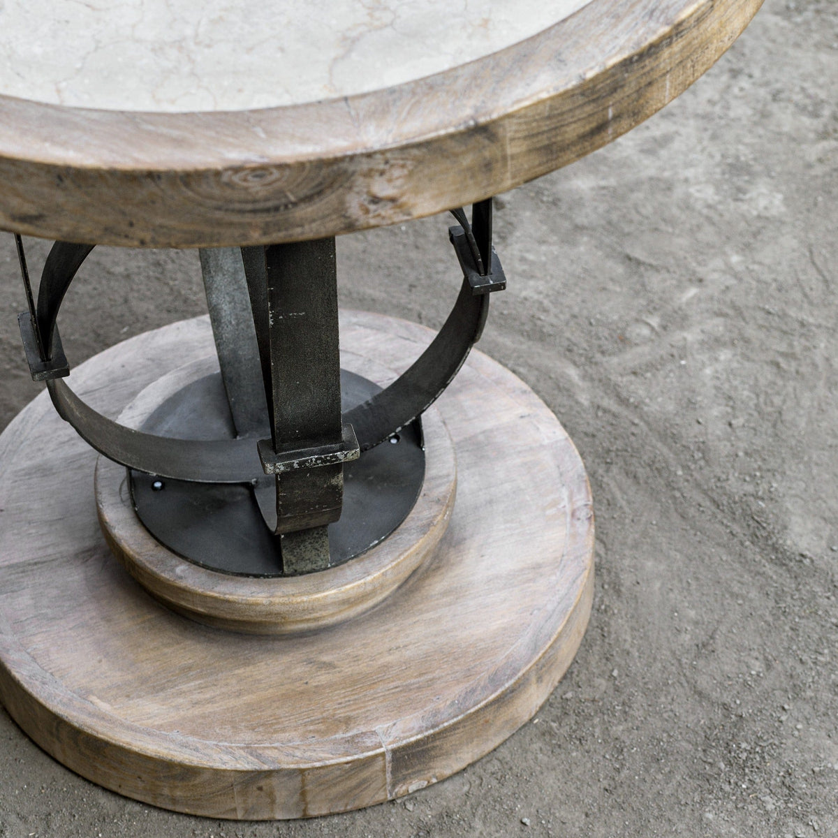 Uttermost Living Sydney Light Oak Side Table House of Isabella UK