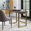 Uttermost Living Taja Oval Writing Desk in Dark Walnut and Brushed Brass House of Isabella UK