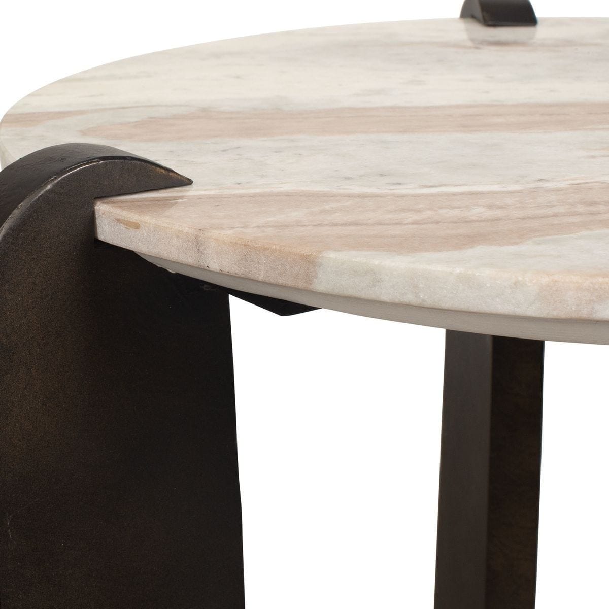 Uttermost Living Talud Modern Side Table in Marble House of Isabella UK