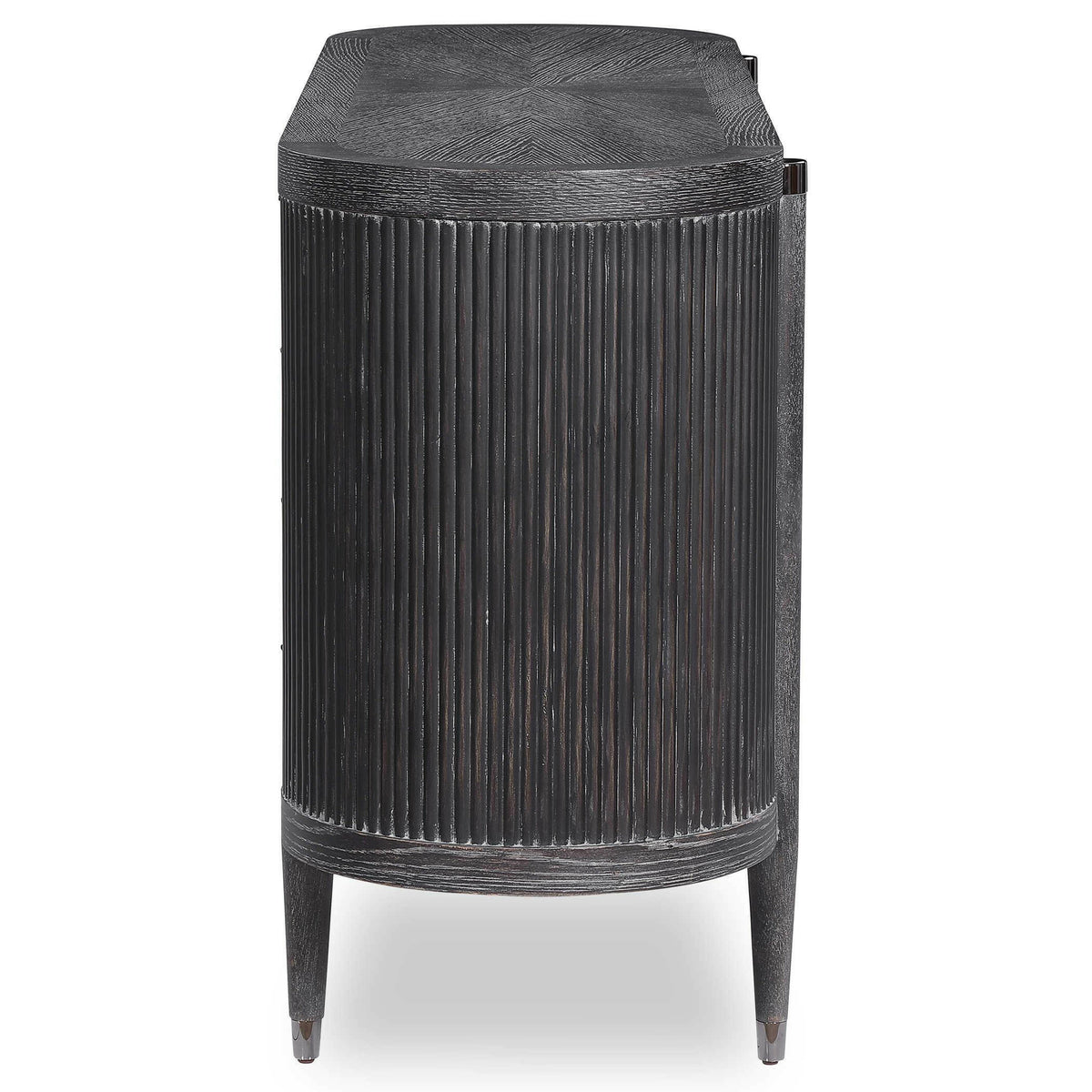 Tambour Cabinet - Black Ceruse.
