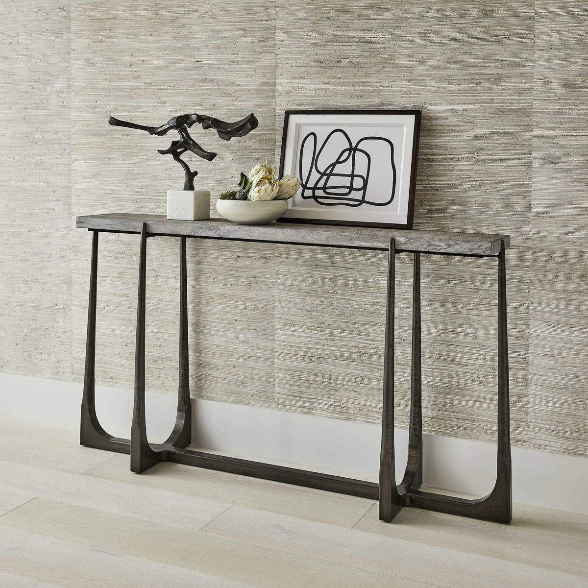Tapering off Console Table.