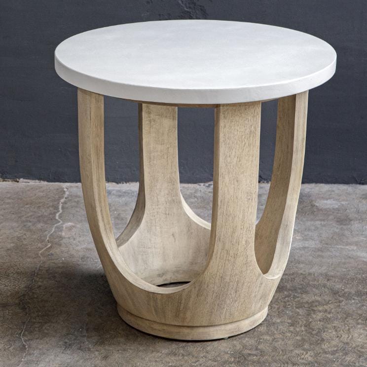Uttermost Living Tatli Stone Top Side Table House of Isabella UK