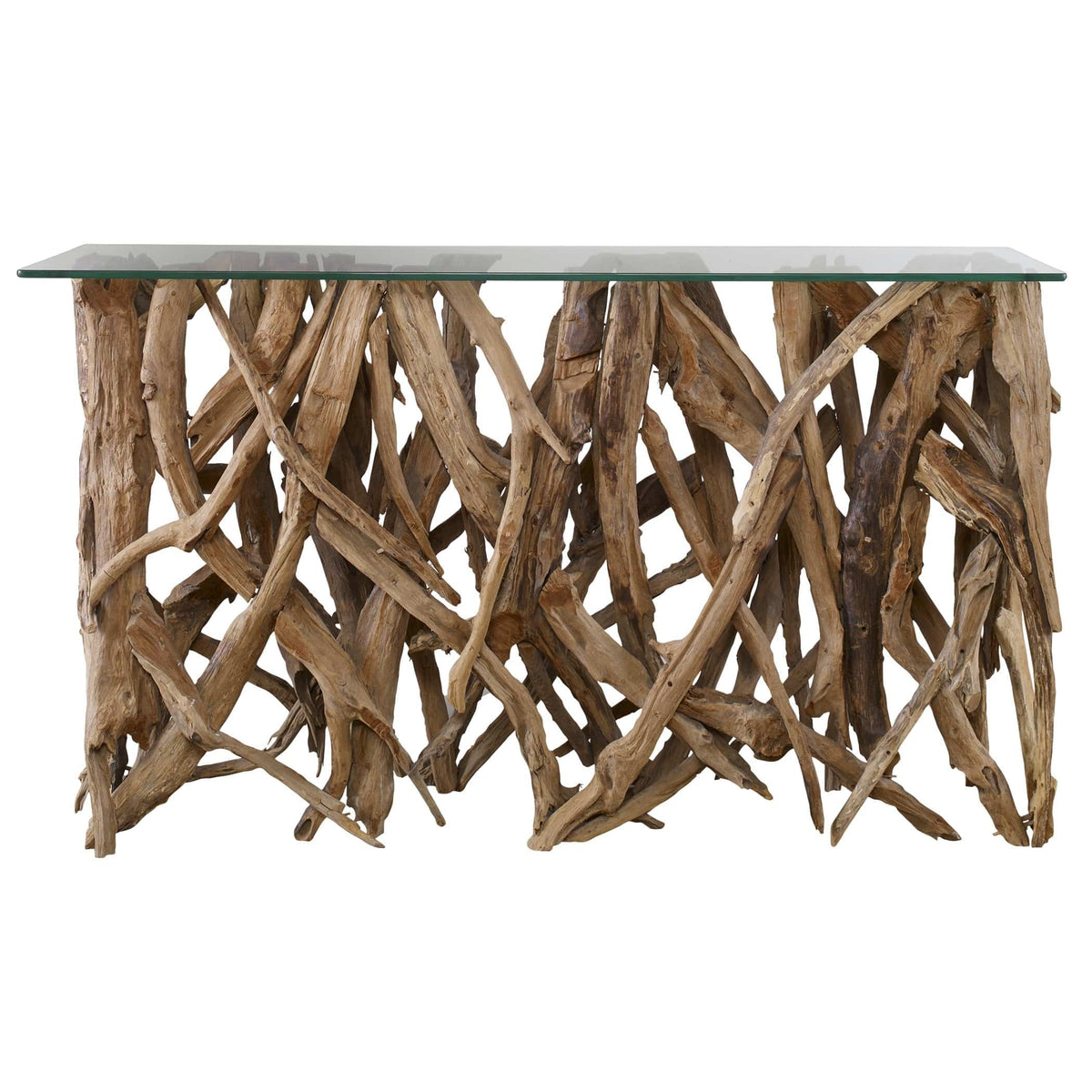 Uttermost Living Teak Wood Console House of Isabella UK