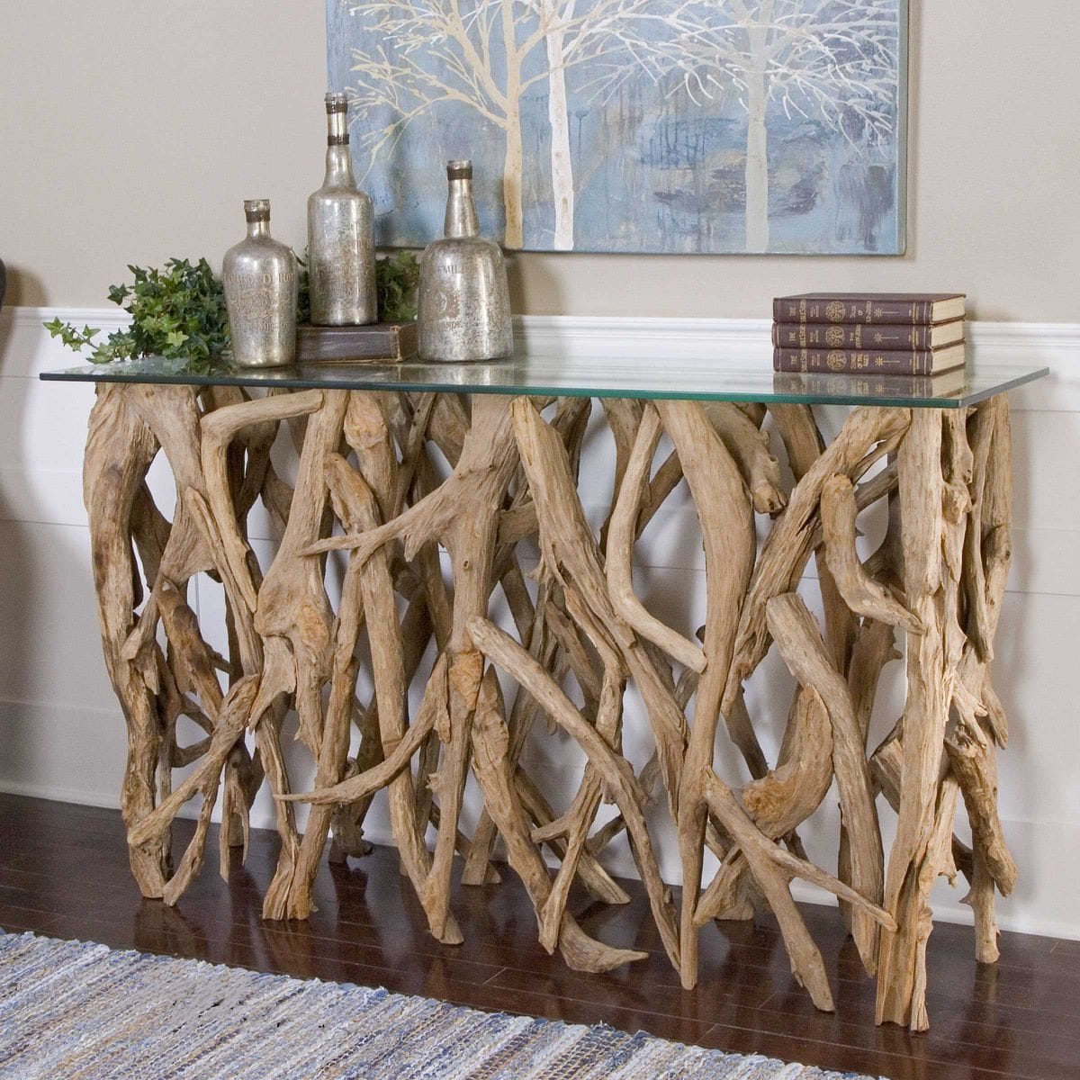 Uttermost Living Teak Wood Console House of Isabella UK
