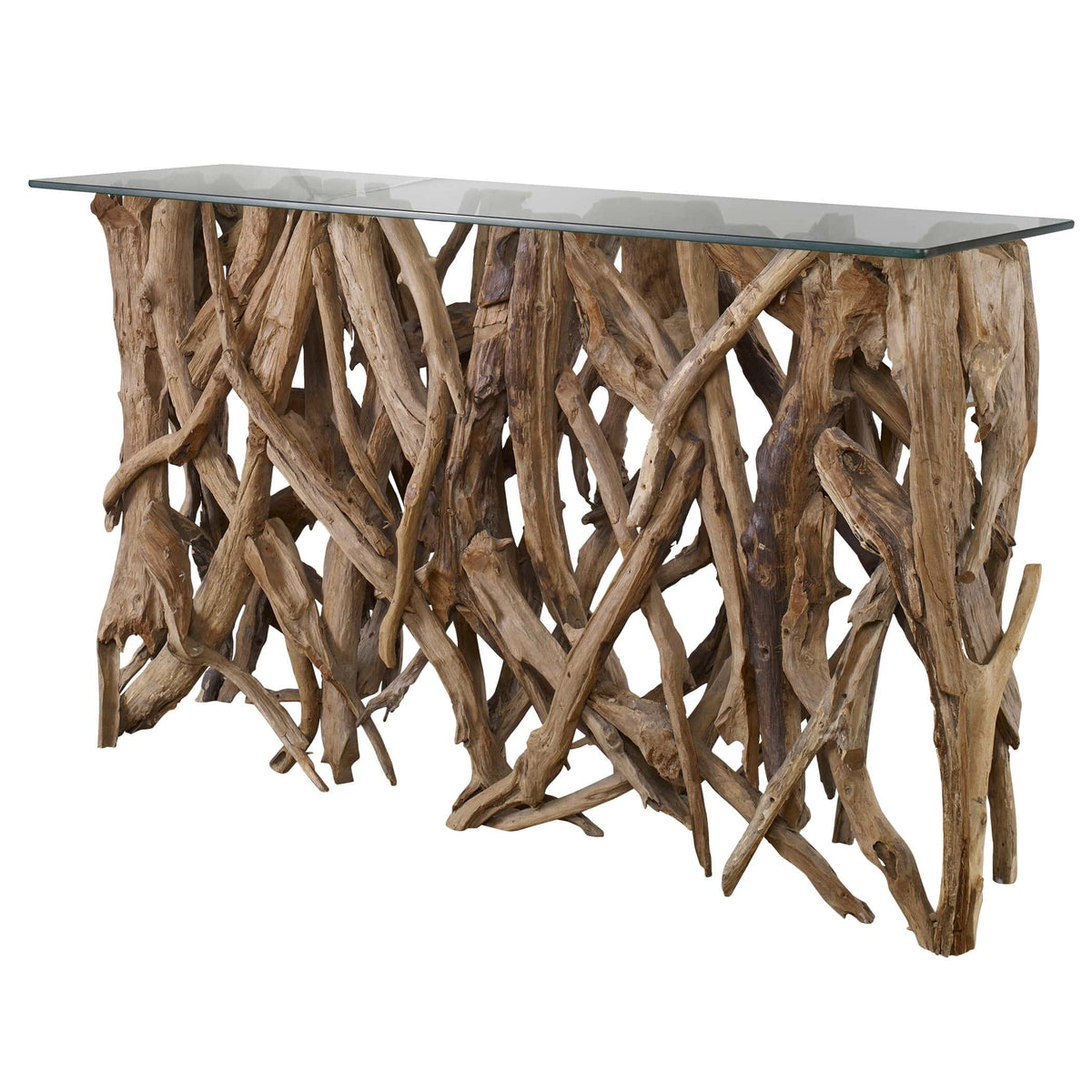 Uttermost Living Teak Wood Console House of Isabella UK