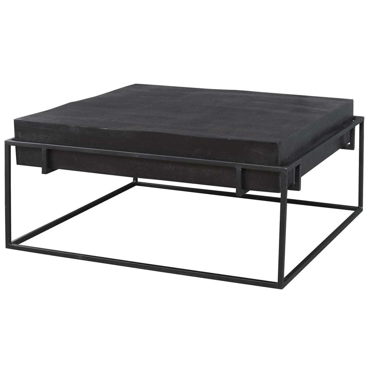 Telone Modern Black Coffee Table.