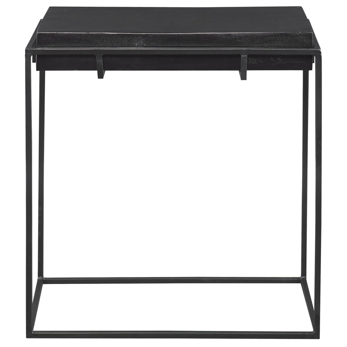 Telone Modern Black Side Table.