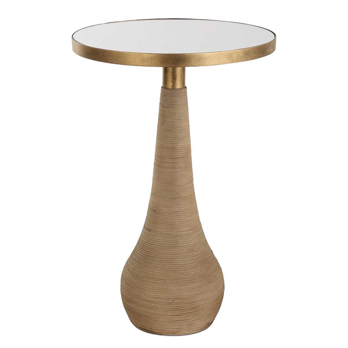 Uttermost Living Terra Brass Accent Table House of Isabella UK