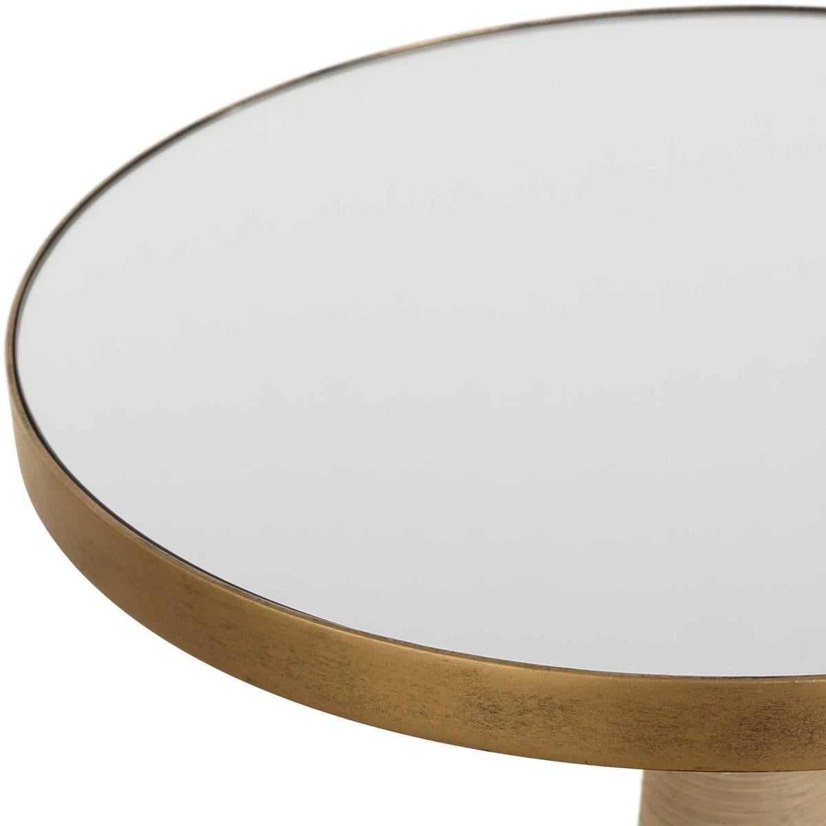 Uttermost Living Terra Brass Accent Table House of Isabella UK
