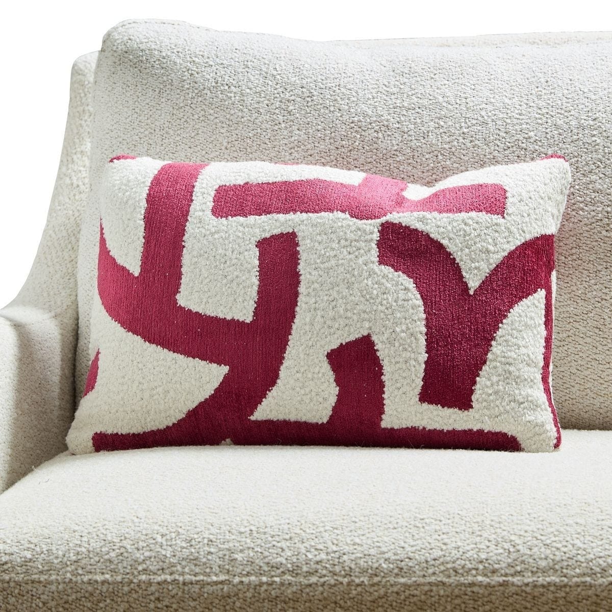 Uttermost Living The Flip Side Cushion in Raspberry House of Isabella UK