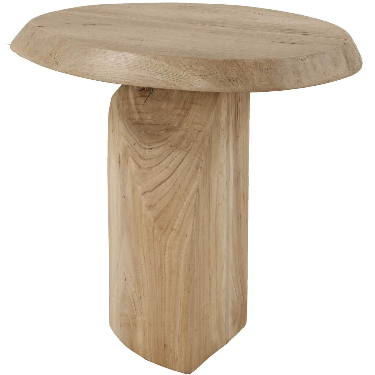 Uttermost Living Tiernan Reclaimed Oak Round Side Table House of Isabella UK