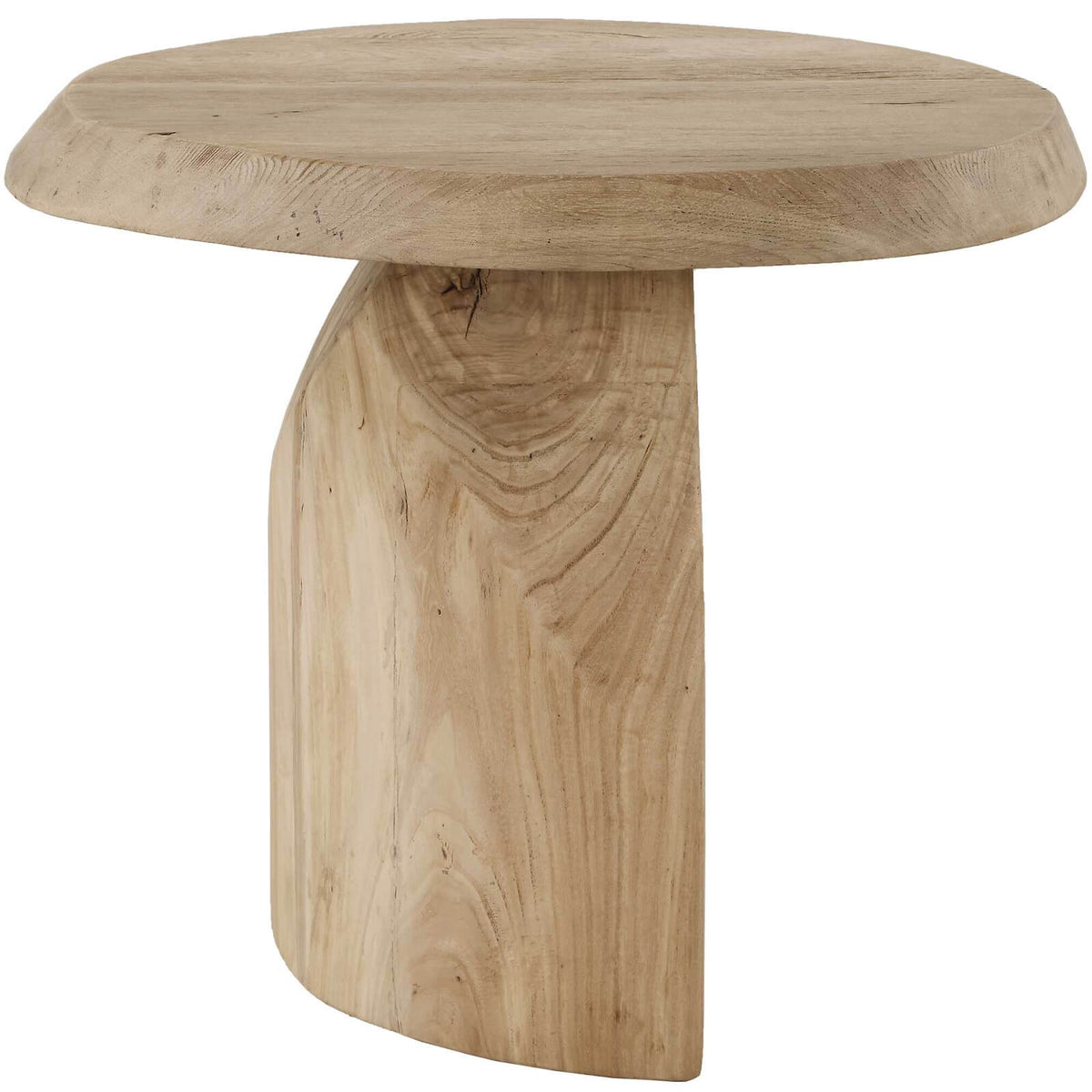 Uttermost Living Tiernan Reclaimed Oak Round Side Table House of Isabella UK