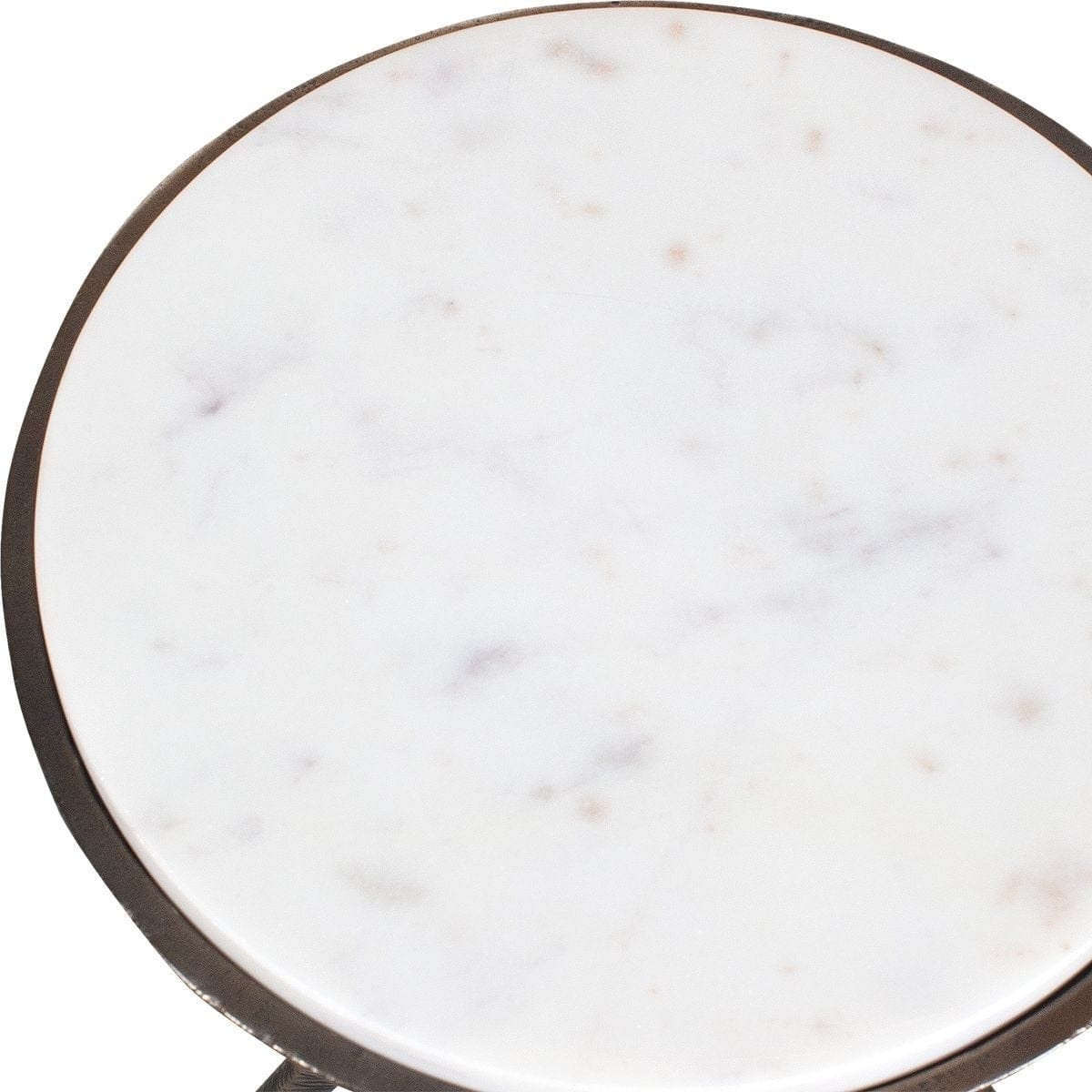 Uttermost Living Tilton White Marble Accent Table House of Isabella UK