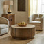 Uttermost Living Tindall Round Travertine Coffee Table House of Isabella UK