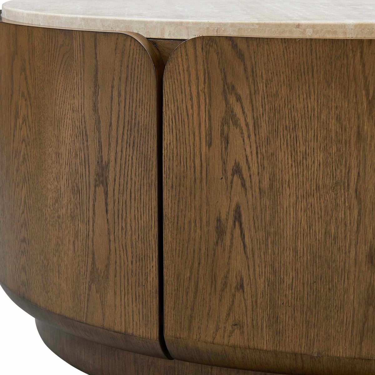 Uttermost Living Tindall Round Travertine Coffee Table House of Isabella UK