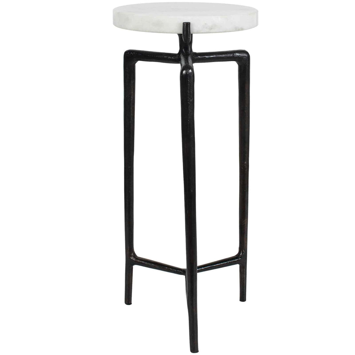 Uttermost Living Tobias White Marble Slab Drink Table House of Isabella UK
