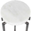 Uttermost Living Tobias White Marble Slab Drink Table House of Isabella UK