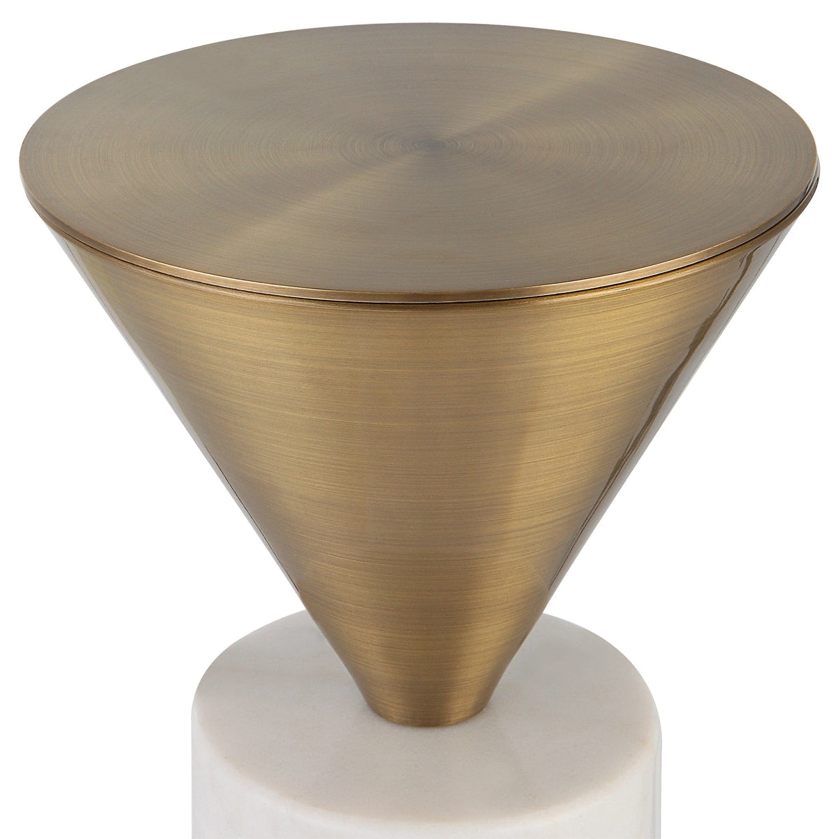 Uttermost Living Top Hat Brass Drink Table House of Isabella UK