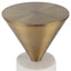 Uttermost Living Top Hat Brass Drink Table House of Isabella UK