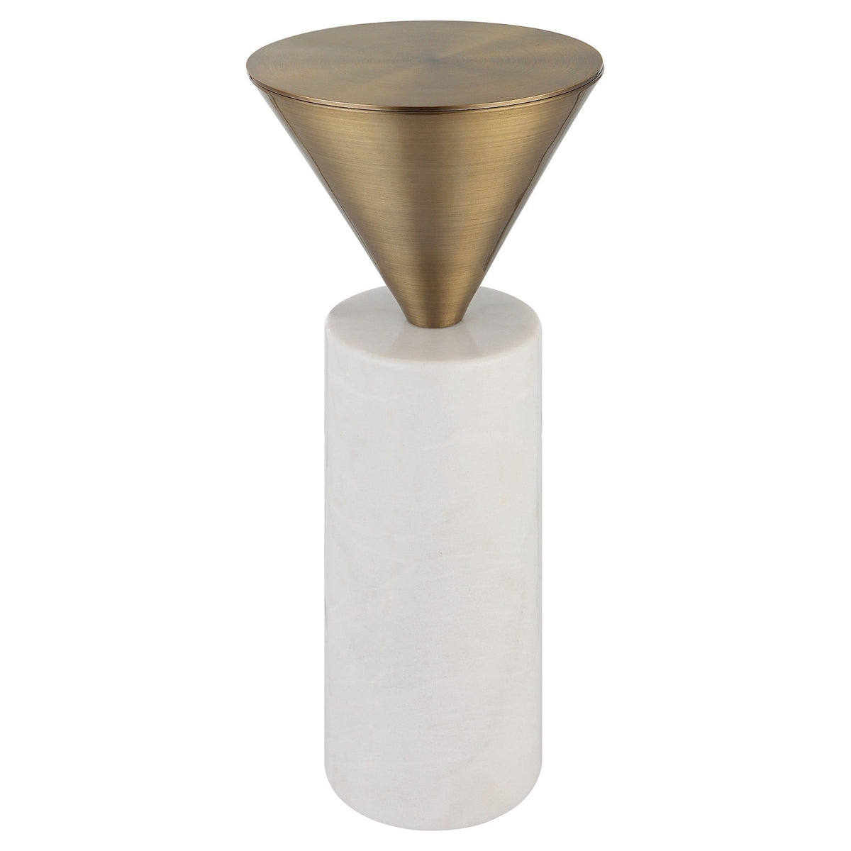 Uttermost Living Top Hat Brass Drink Table House of Isabella UK