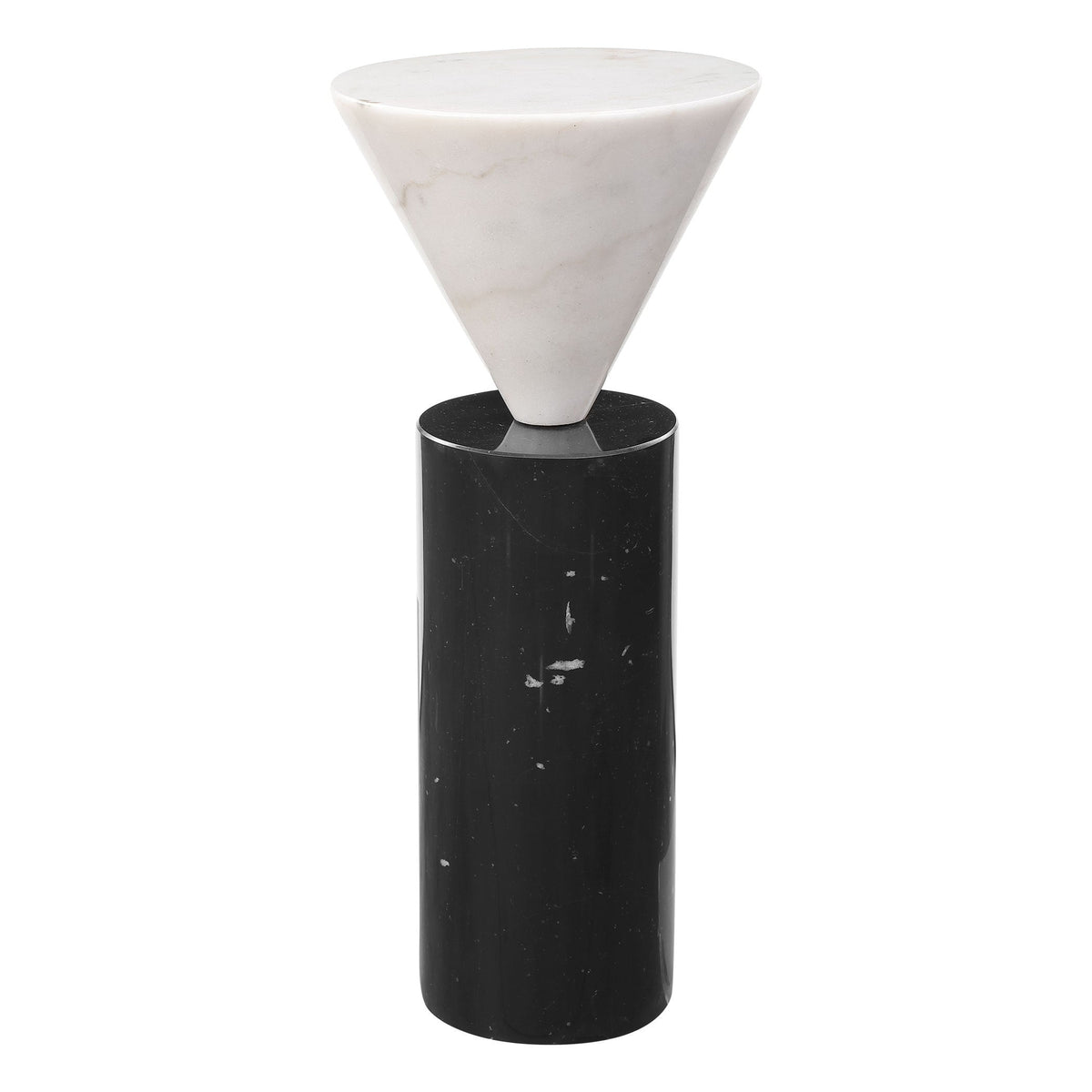 Uttermost Living Top Hat Marble Drink Table House of Isabella UK