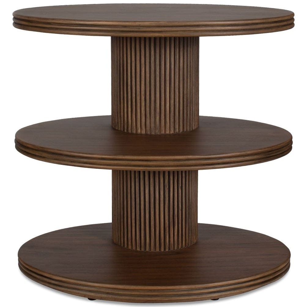 Uttermost Living Top Tier Oval Side Table in Walnut House of Isabella UK