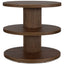 Uttermost Living Top Tier Oval Side Table in Walnut House of Isabella UK