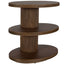 Uttermost Living Top Tier Oval Side Table in Walnut House of Isabella UK