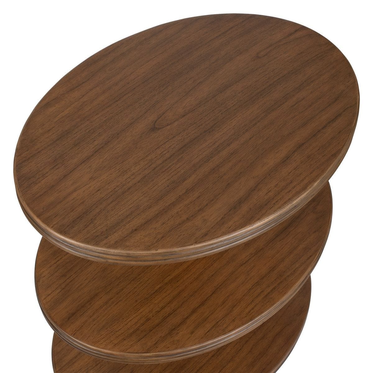 Uttermost Living Top Tier Oval Side Table in Walnut House of Isabella UK