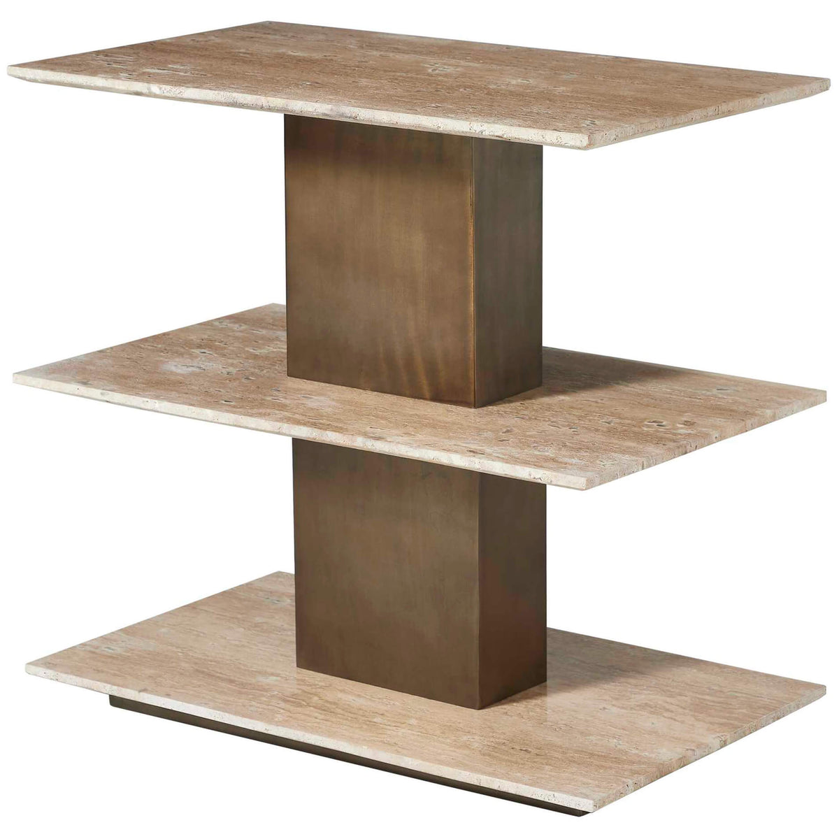 Uttermost Living Travertini 3 Tiered Accent Table House of Isabella UK