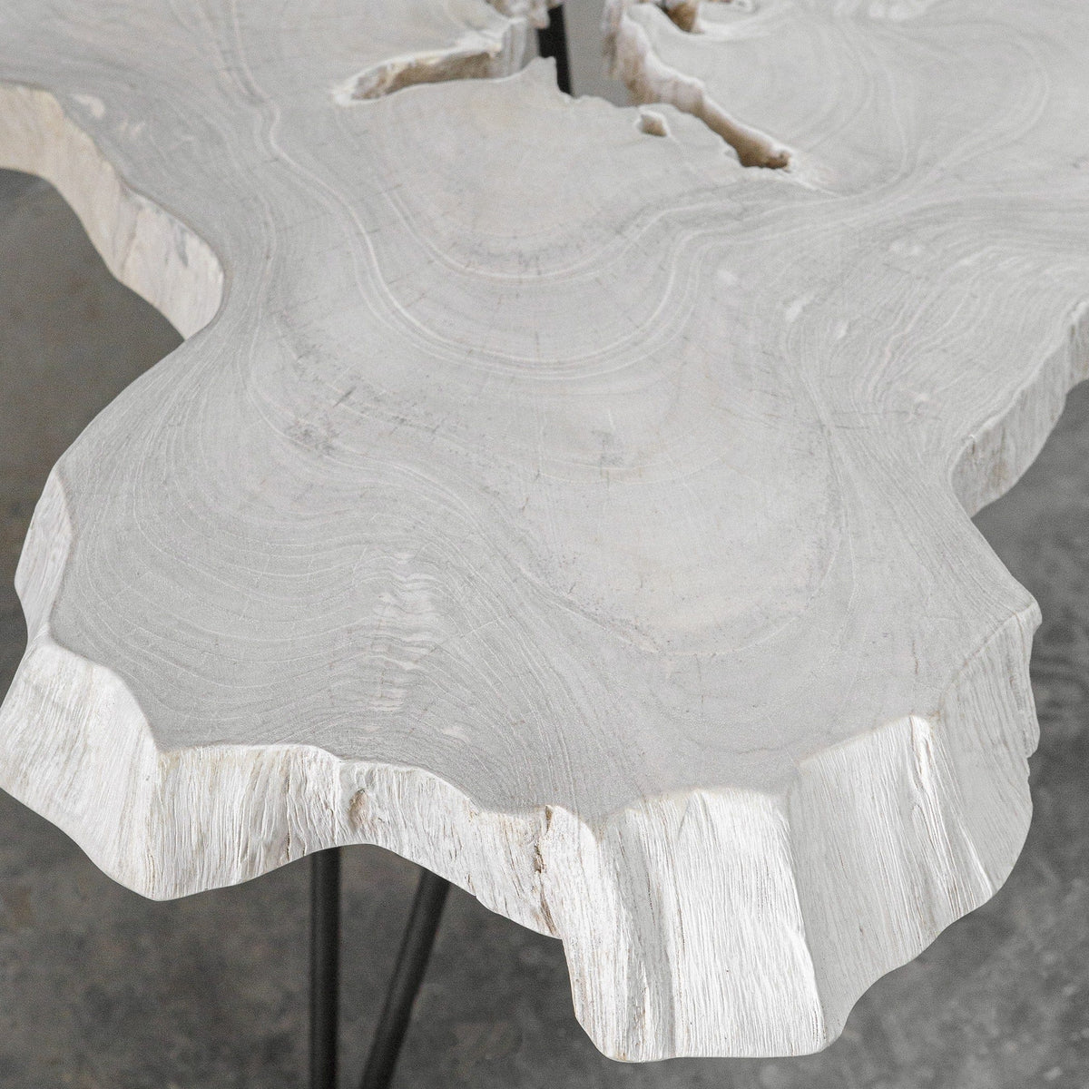 Uttermost Living Trillium Bleached Teak Coffee Table House of Isabella UK