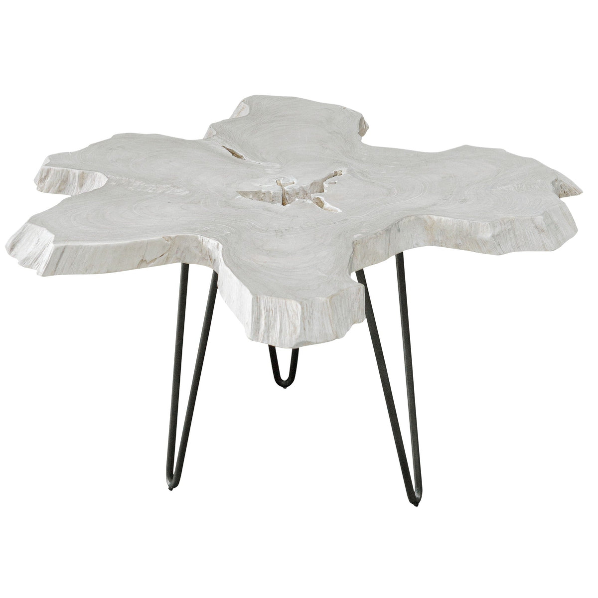 Uttermost Living Trillium Bleached Teak Coffee Table House of Isabella UK