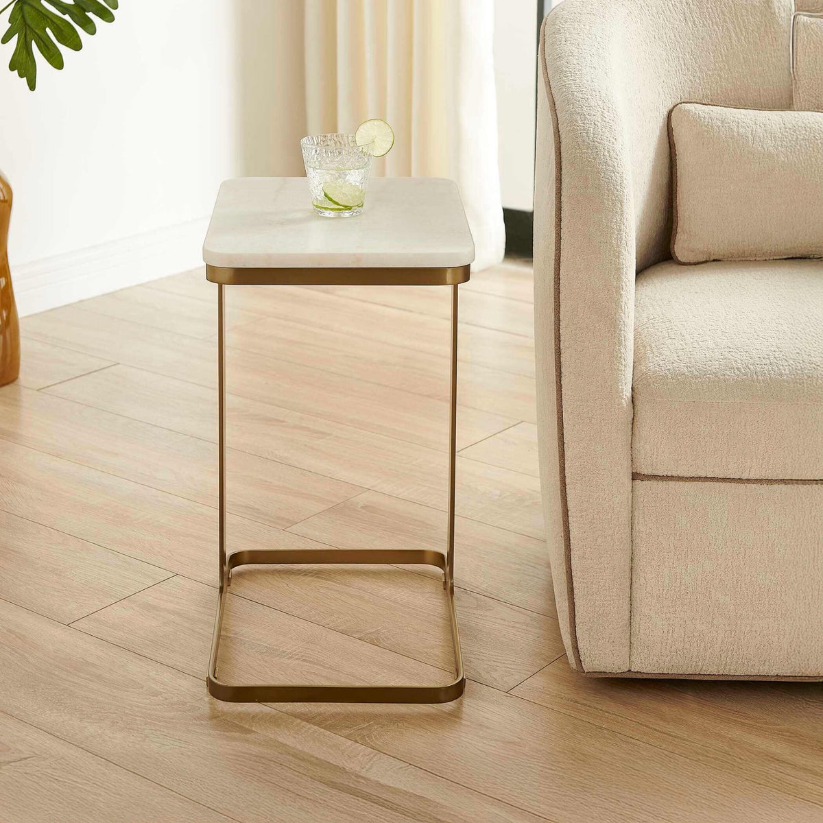 Uttermost Living Tylan Marble Side Table House of Isabella UK