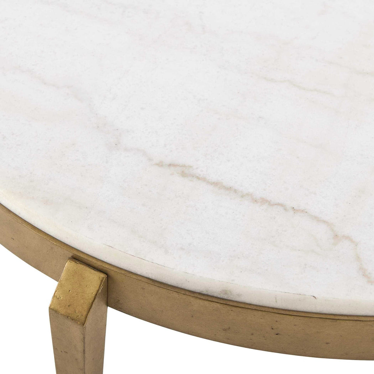 Uttermost Living Tylan Round Marble Coffee Table House of Isabella UK