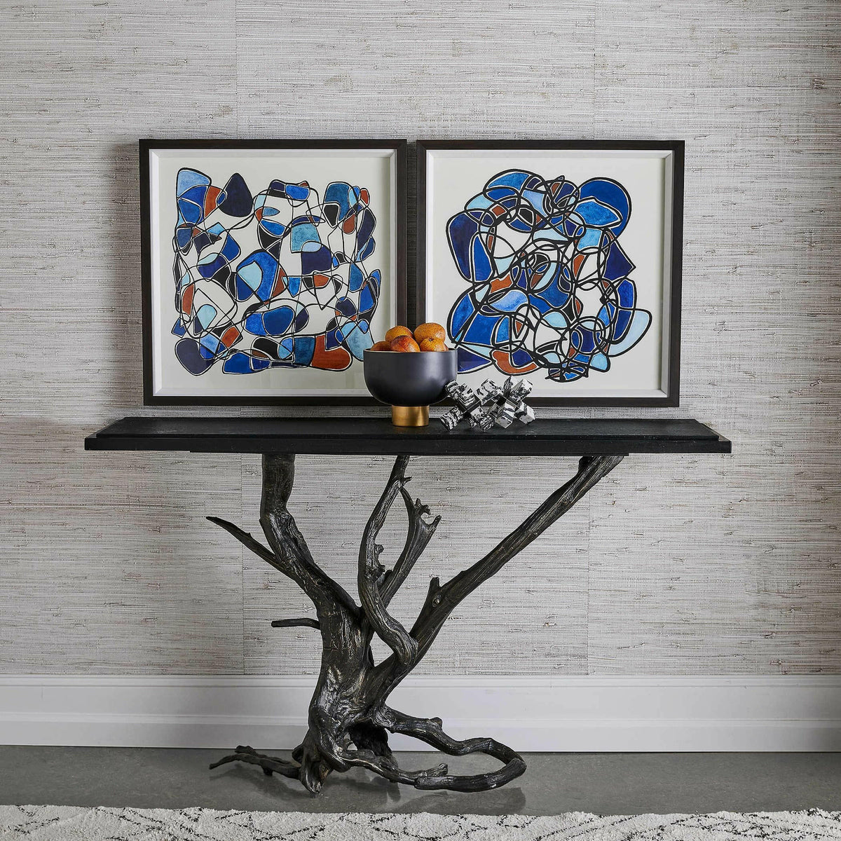 Big Sur Console Table - Bronze/black.