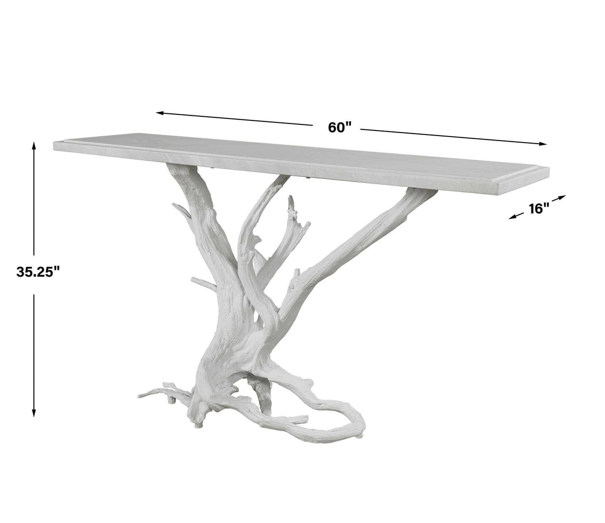 Big Sur Console Table - Matte White.